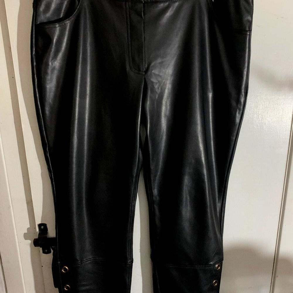 Melanie Lyne, black vegan pant